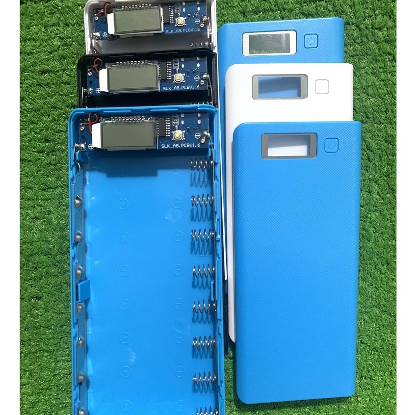 [Tp.HCM] Box Sạc Dự Phòng 8 Cell 5V2A Có Màn Hình LCD - Model A8 ( màu sắc ngẫu nhiên )