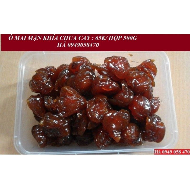 Ô MAI MẬN KHÍA CHUA CAY SIÊU NGON 500g/hộp(  hàng mới , hsd 6 tháng)