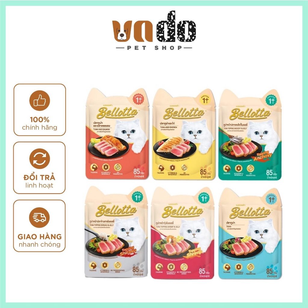 Pate Bellotta gói 85g cho mèo từ Cá Ngừ Thật Best Seller tại Thái Lan - Pate cho mèo thơm ngon