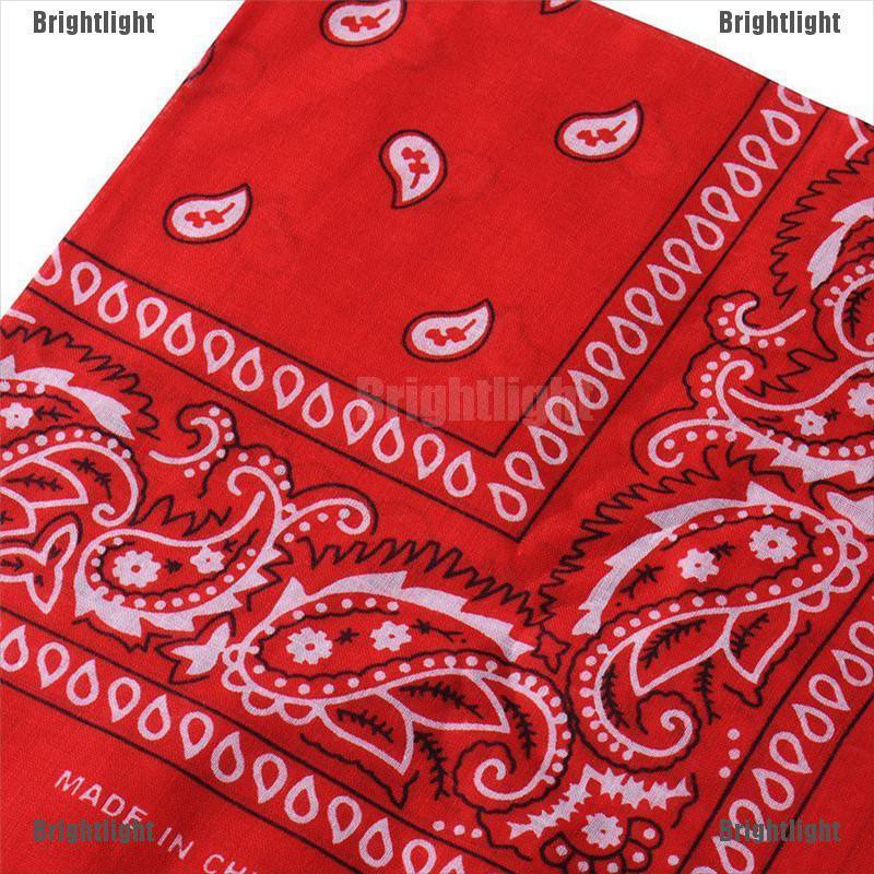 [Bright] Khăn Trùm Đầu Bandana Cotton Quấn Đầu Kiêm Mặt Nạ Ngôi Sao Paisley Mùa Hè