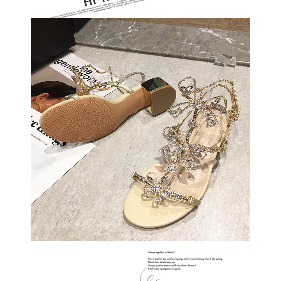 sandal nữ đính đá