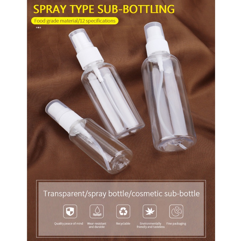 Chai Rỗng Trong Suốt Có Thể Bơm Đầy Lại Dùng Đựng Mỹ Phẩm Khi Đi Du Lịch