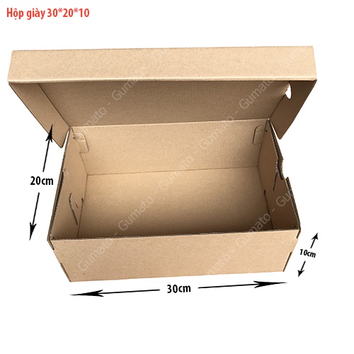 Combo 20 Hộp Giày 30x20x10 Cm, Thùng Hộp Carton Đựng Giày Dép