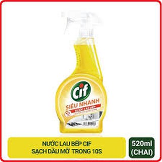 Nước xịt lau bếp CIF chai 520ml