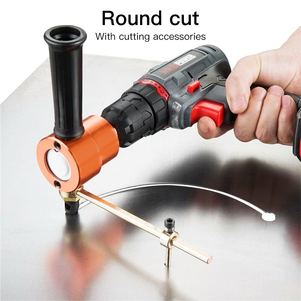 Đầu cắt tôn gắn máy khoan EKEZ có thể cắt đường cong thích hợp cho tấm kim loại/ nhôm/ gỗ