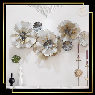 Decor phòng khách, ngủ, tranh sắt treo tường, tranh decor hoa mai trắng mã 2025