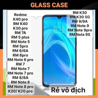 Kính Cường Lực Xiaomi trong suốt Redmi Note 5,5 Pro,plus, Note 7,Note 8,Note 9,Pro,K40,9A,K20,K30/6A/7A/8A 5g [2.5D]