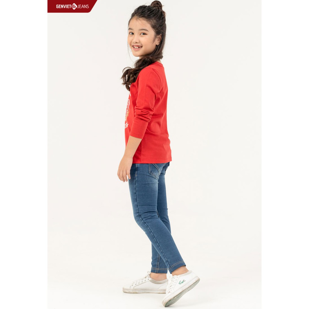 Quần dài Jeans bé gái NQ102W866 GENVIET KIDS JEAN