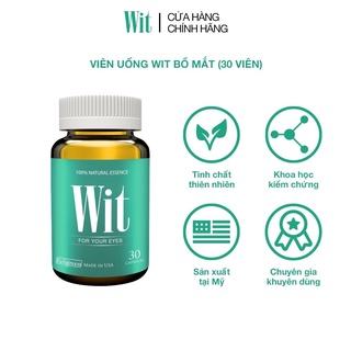 Viên uống bổ mắt Wit - Giúp tăng cường thị lực cho đôi mắt sáng khỏe - Hàng chính hãng