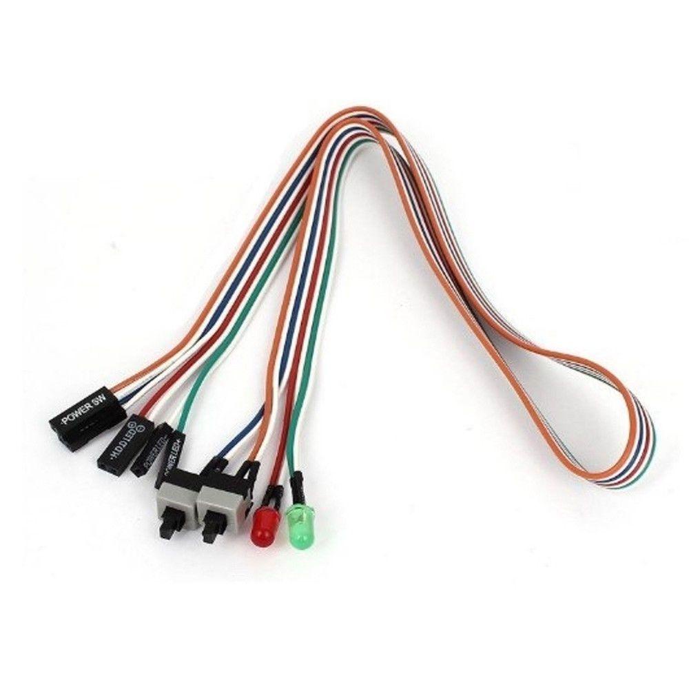 Dây Cáp AUGUSTINA ATX Case PC Desktop HDD LED Light on Switch