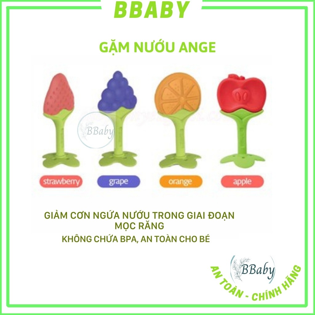 Gặm Nướu Ange Cao cấp Hàn Quốc Hình Trái Cây Giúp Bé Giảm Đau Ngứa Khi Mọc Răng - BBaby Shop