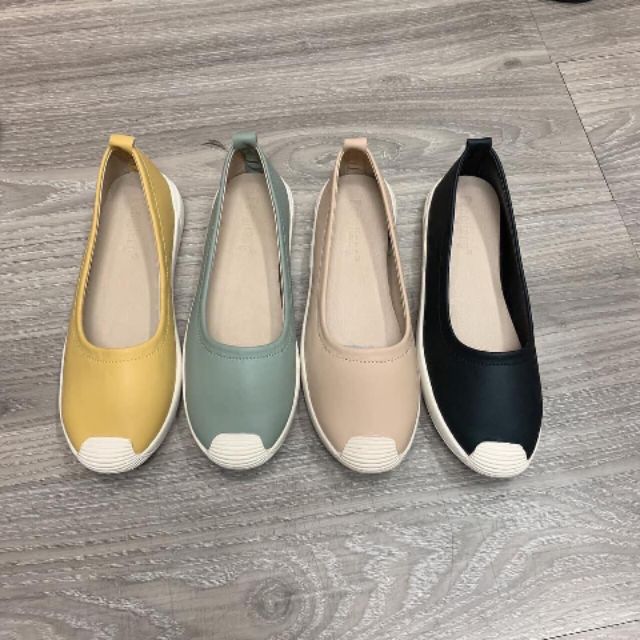 [XẢ KHO] giày slip on nữ mũi sóng da mềm cực xinh | BigBuy360 - bigbuy360.vn