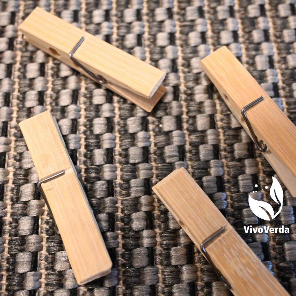 Kẹp Quần Áo/Kẹp Tất/Kẹp Ảnh Bằng Tre Thân Thiện Với Môi Trường/Bamboo Clips for Socks Clothes Pictures