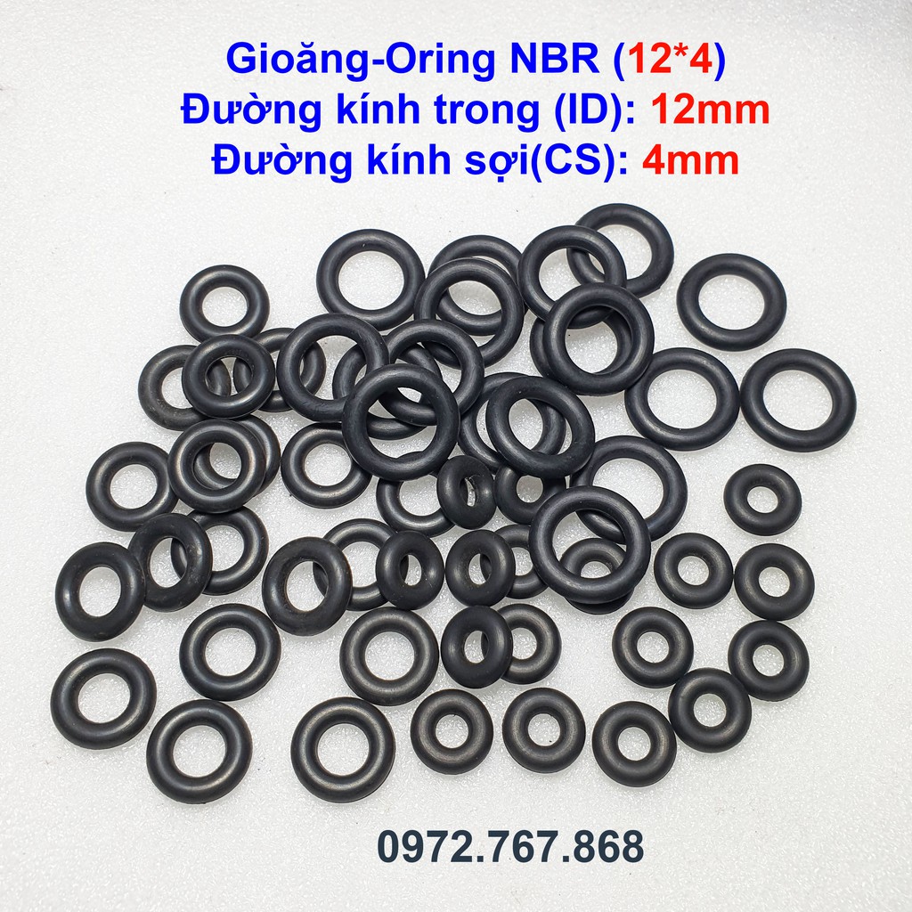 Gioăng cao su NBR 12*4mm