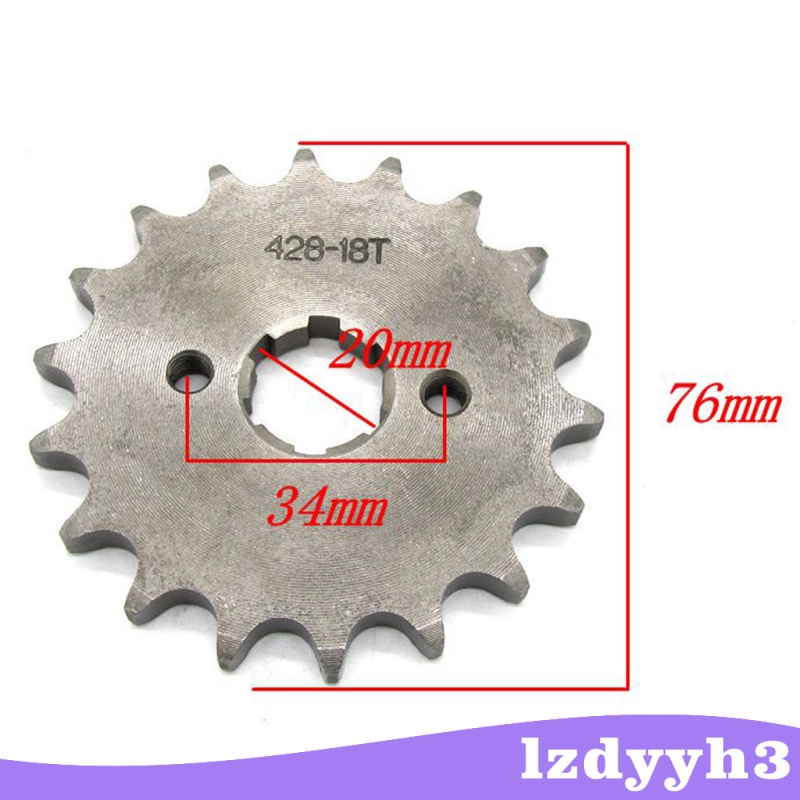 Bánh Xích Trước 18t 20mm cog 428 Chuyên Dụng Cho Xe Đạp Địa Hình atv Bugy