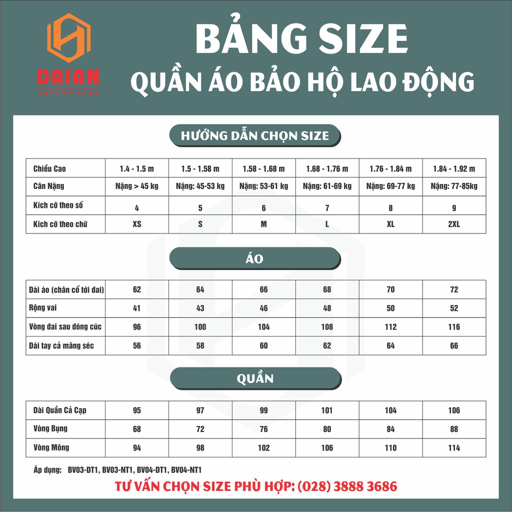 Quần áo bảo hộ áo liền quần màu xanh phối phản quang xám kaiki 65/35