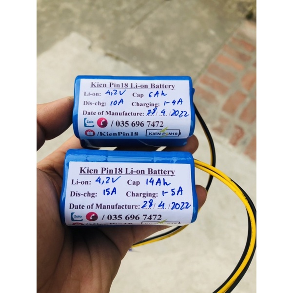 PIN 1s/2s 3,7-8,4vol cho loa mini,áo điều hoà,đèn,... đầy đủ mạch bảo vệ,Dung lượng khủng 🔋🔋🔋🔋