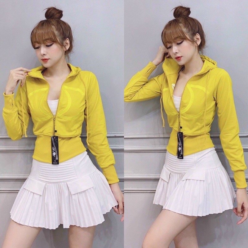 áo khoác nữ phom lửng thun cotton da cá loại 1 thêu logo mới 2021 | BigBuy360 - bigbuy360.vn