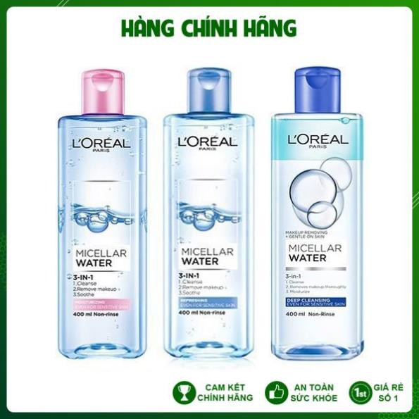 Nước Tẩy Trang, Nước Tẩy Trang Loreal - L'Oreal Paris 3-in-1 Micellar Water, Top 3 Nước Tẩy Trang Tốt Nhất | BigBuy360 - bigbuy360.vn