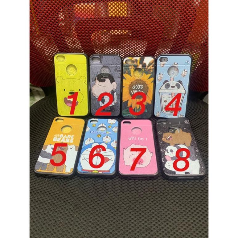 [Mã ELFLASH3 hoàn 10K xu đơn 20K] Ốp lưng iPhone 4G / 4S dẻo hình cute