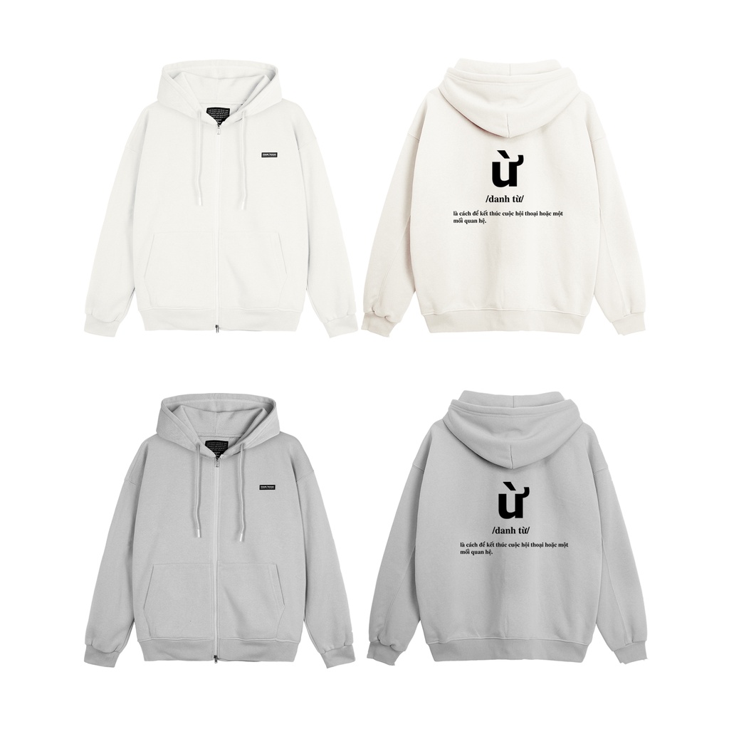 Áo Khoác OVERSIZE FRIENDSFOREVER Ừ ZIP HOODIE