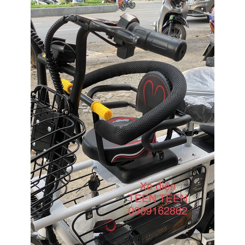 Ghế em bé ráp xe điện Adiman trước và sau