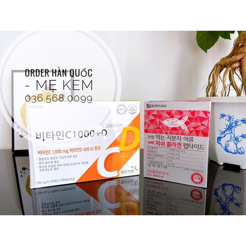 Collagen Boryung hộp 30 gói Hàn quốc chính hãng