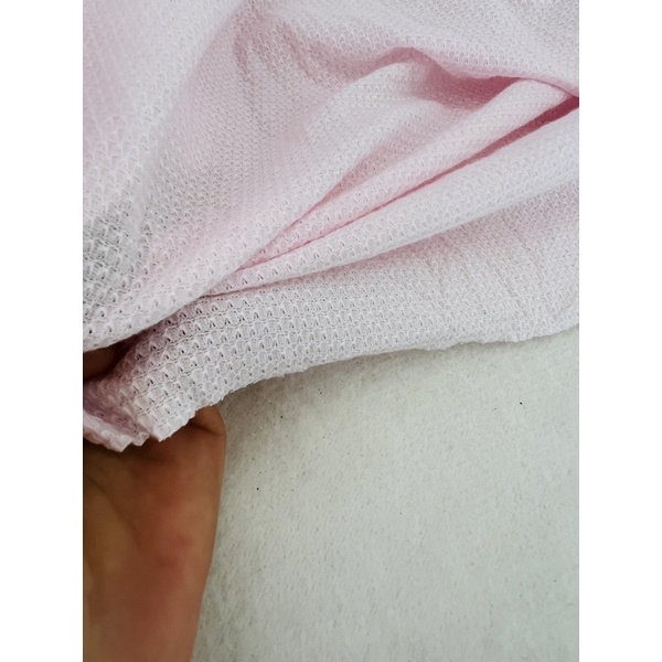 1,2m vải thun thông hơi màu kem pastel