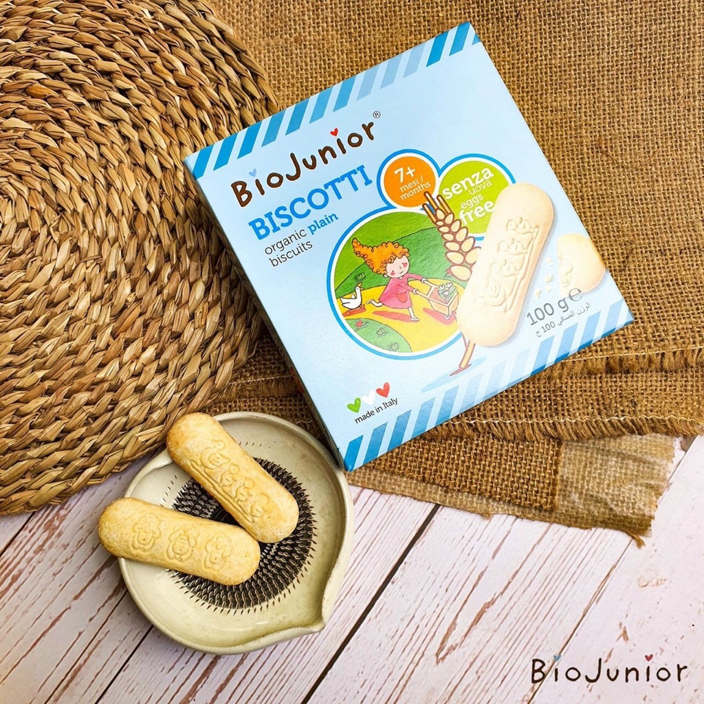 Bánh Ăn Dặm Hữu Cơ Bio Junior 100g - Bánh Organic Cho Bé Ăn Dặm Từ 7 - 10 Tháng Tuổi