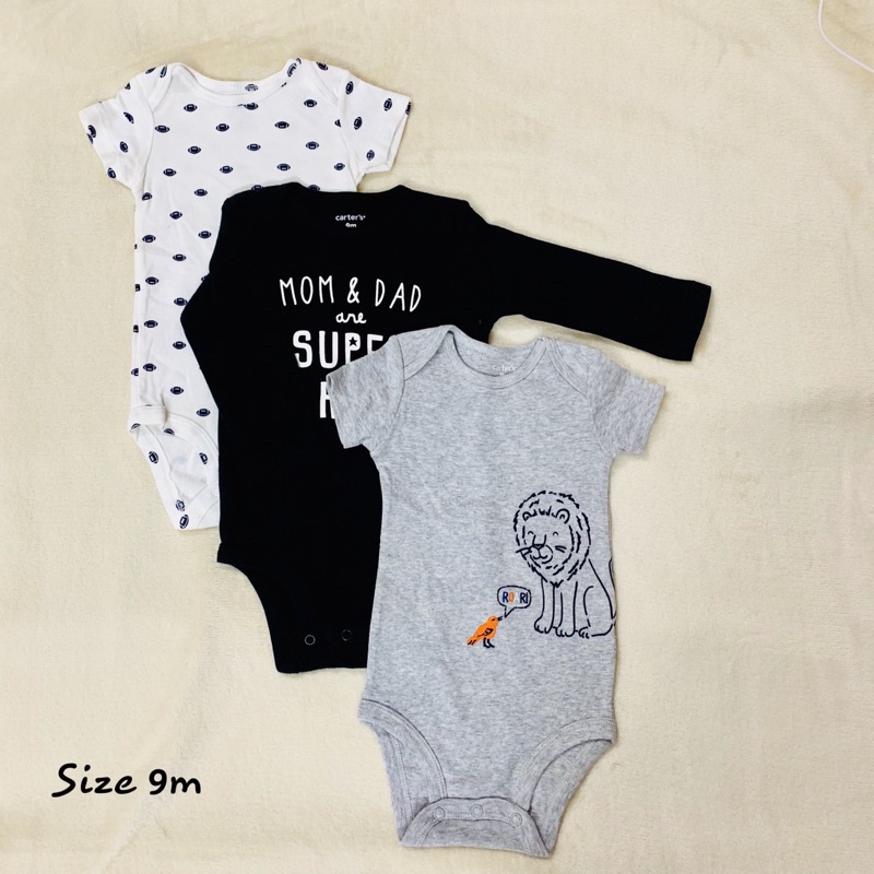 COMBO 3 BODYSUIT CARTER XUẤT XỊN loai A cho bé gái bé trai - Nhắn tin cho shop để chốt mẫu