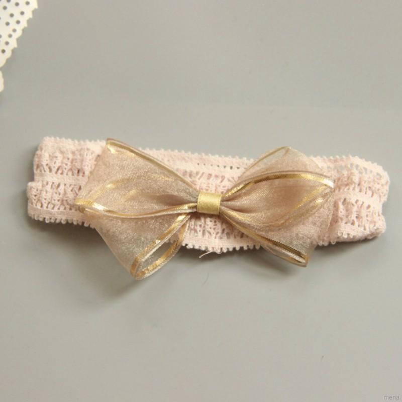 Băng đô vải đính hoa xinh xắn cho bé