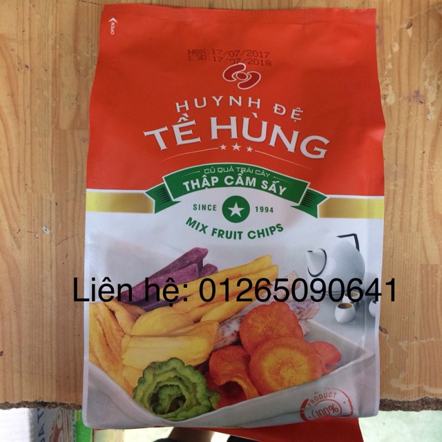Trái cây sấy 500gram mẫu mã mới Huynh Đệ Tề Hùng | BigBuy360 - bigbuy360.vn