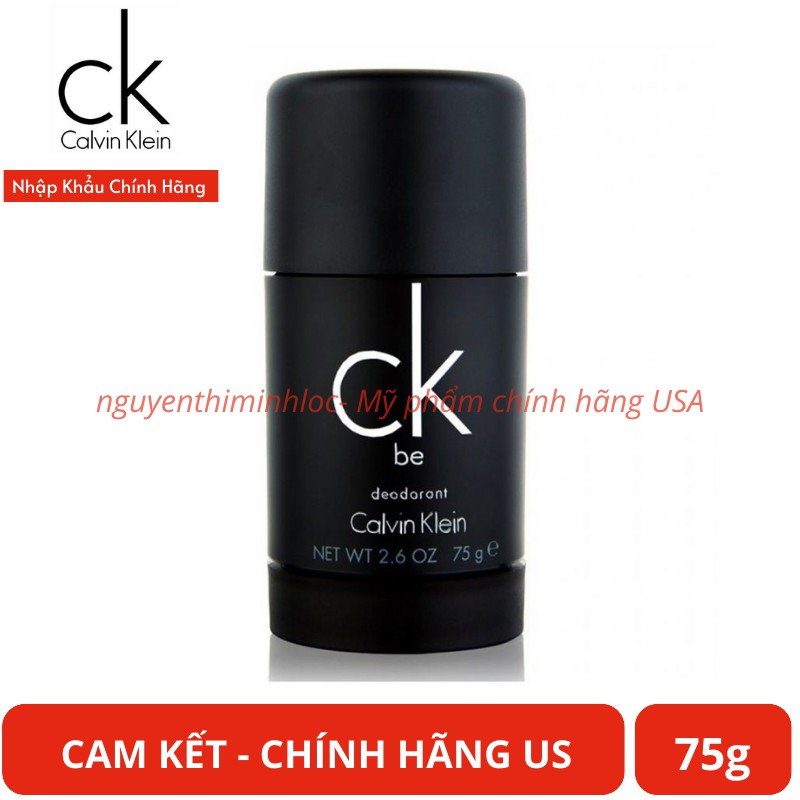 Lăn Khử Mùi Hương Nước Hoa Unisex CK Be 75g