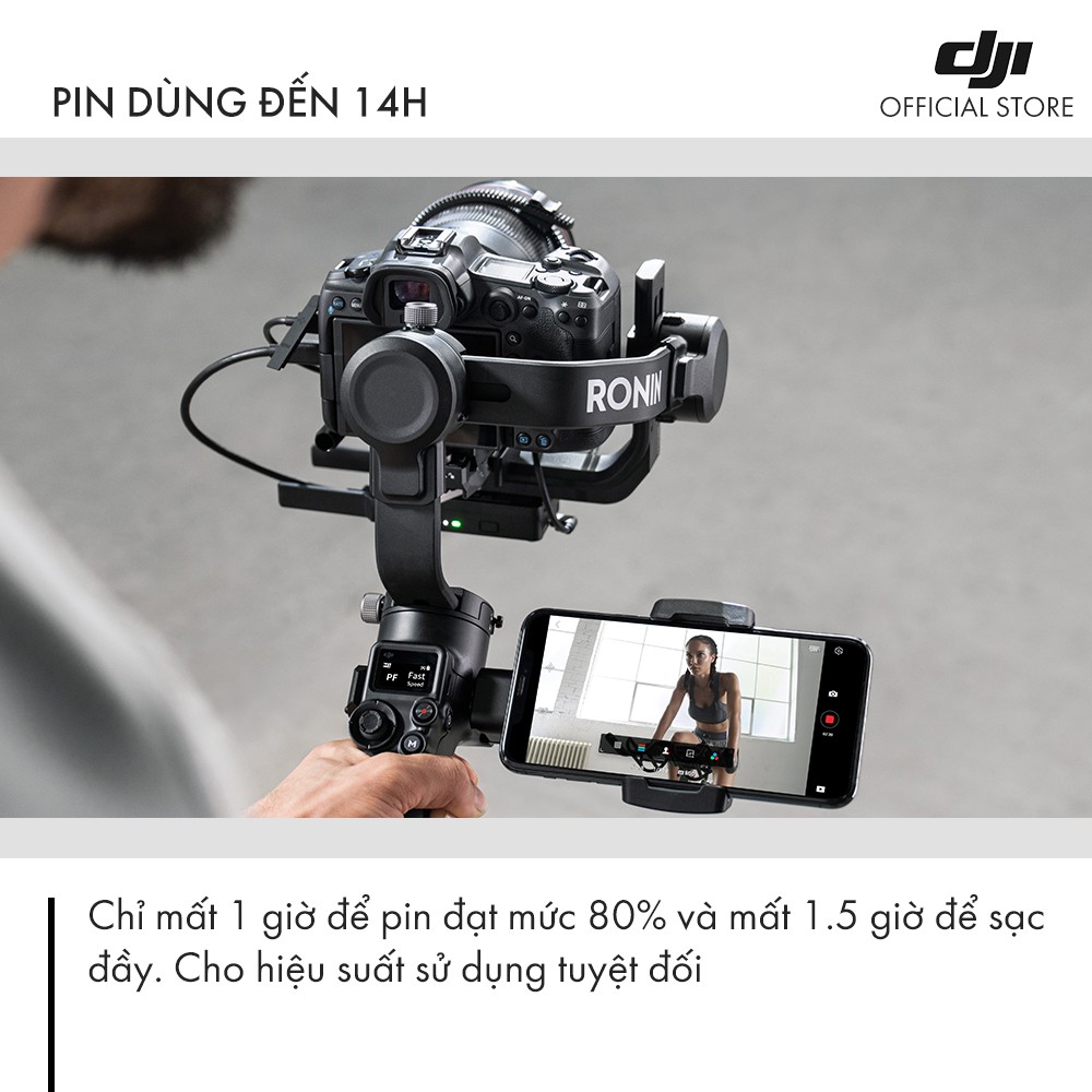 Tay cầm gimbal DJI Ronin RSC 2 chống rung máy ảnh - Cam Kết Chính Hãng