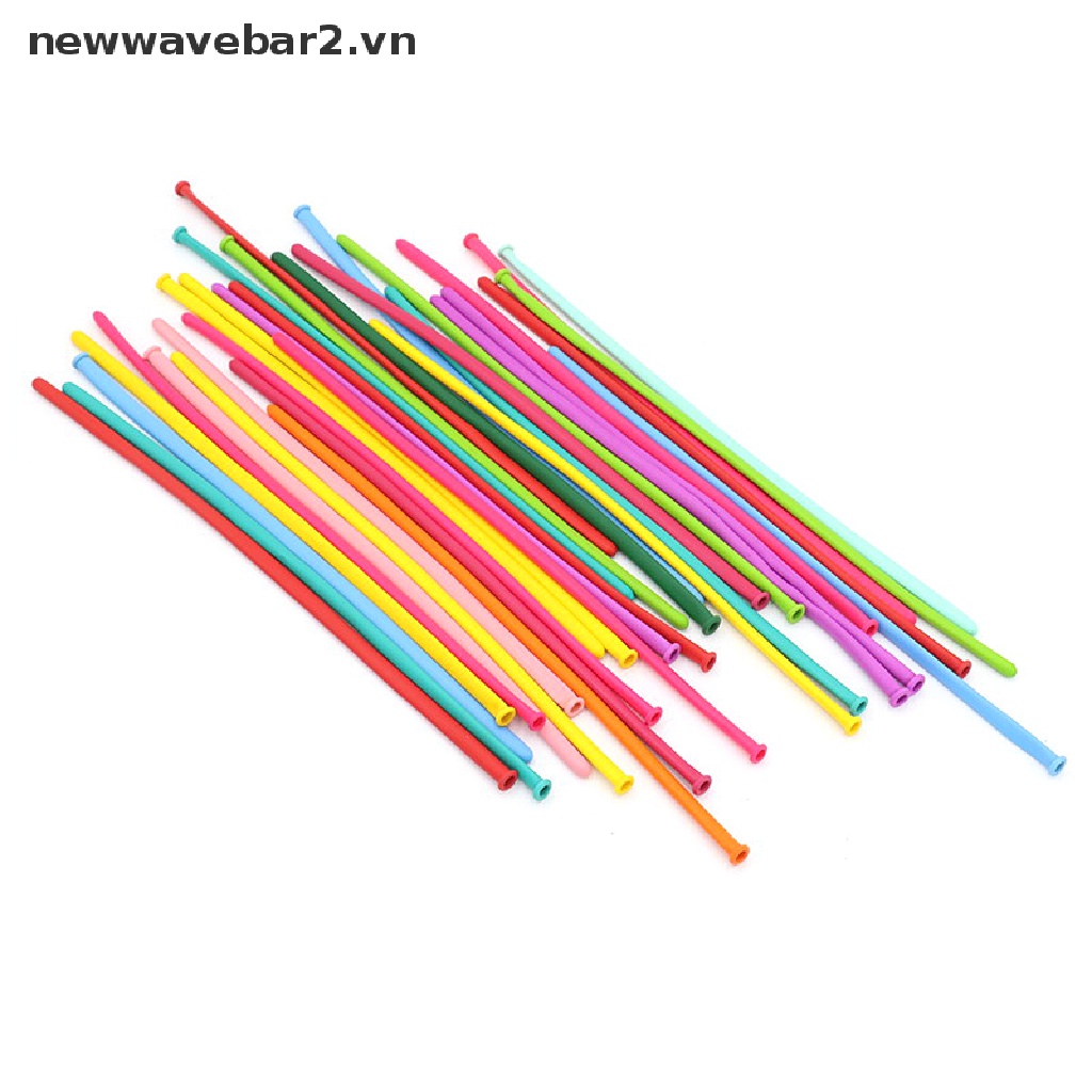 Bộ 100 Bóng Bay Dài Màu Neon Phản Quang Độc Đáo Dùng Trang Trí