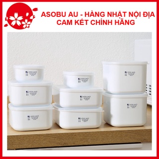Free ship - Hộp nhựa đựng thực phẩm White Pack nội địa Nhật Bản