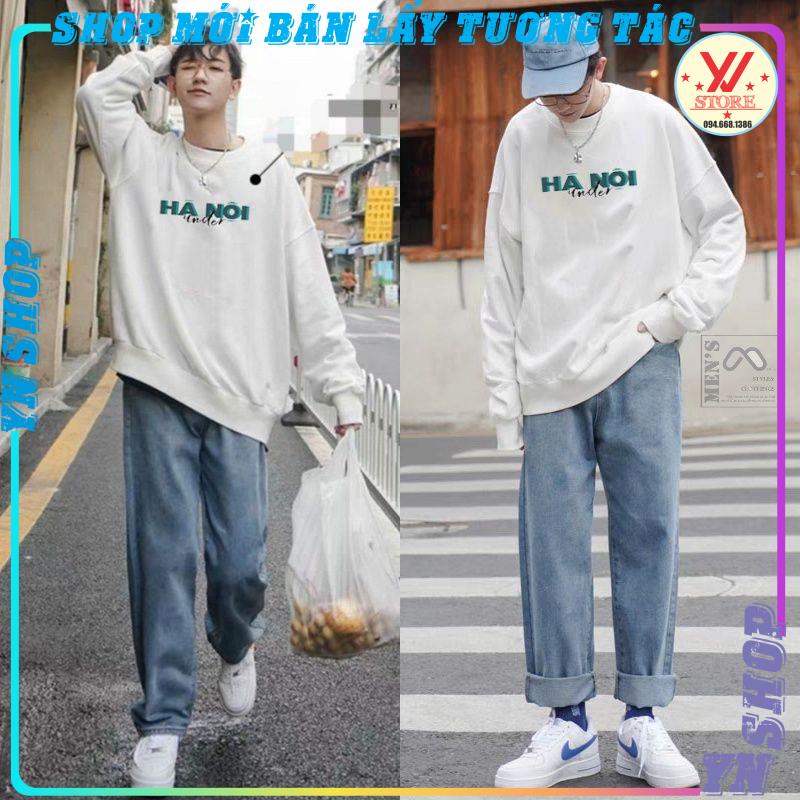 Áo hoodie nỉ  UNISEX Nam Nữ- In Hình Local Brand-Áo sweater LOGO under Hà Nội 36 Form Rộng mẫu trend 2021-Mũ 2 lớp