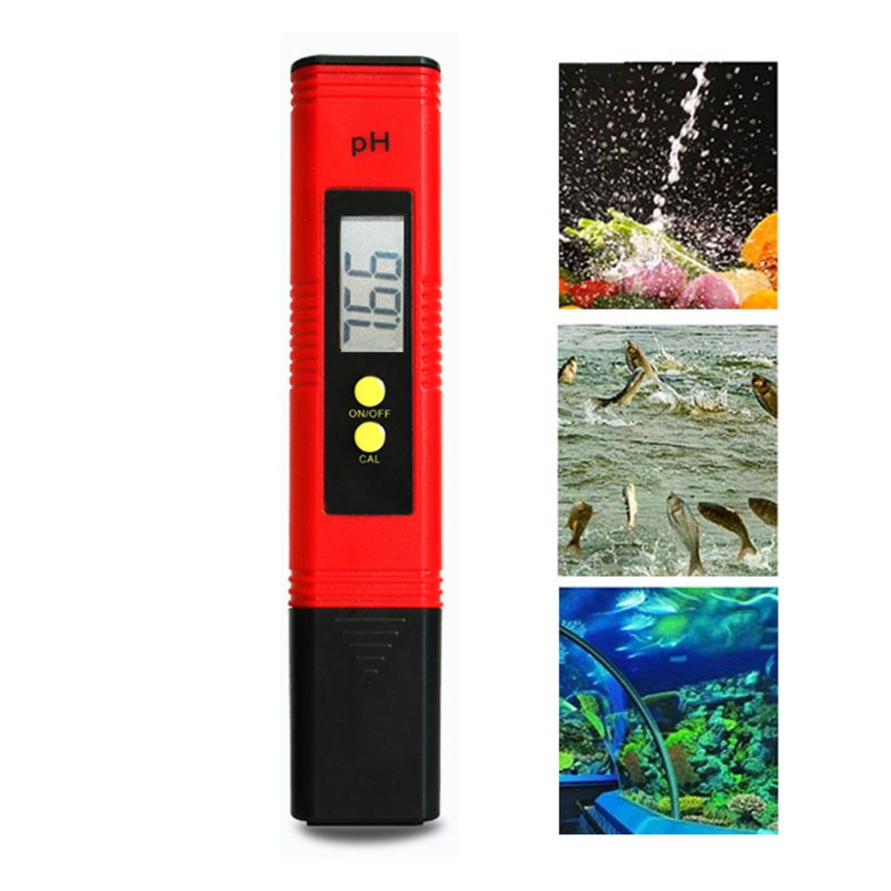 Bút đo độ PH kỹ thuật số độ chính xác 0.01 tích hợp màn hình LCD cho bể cá/hồ bơi/rượu