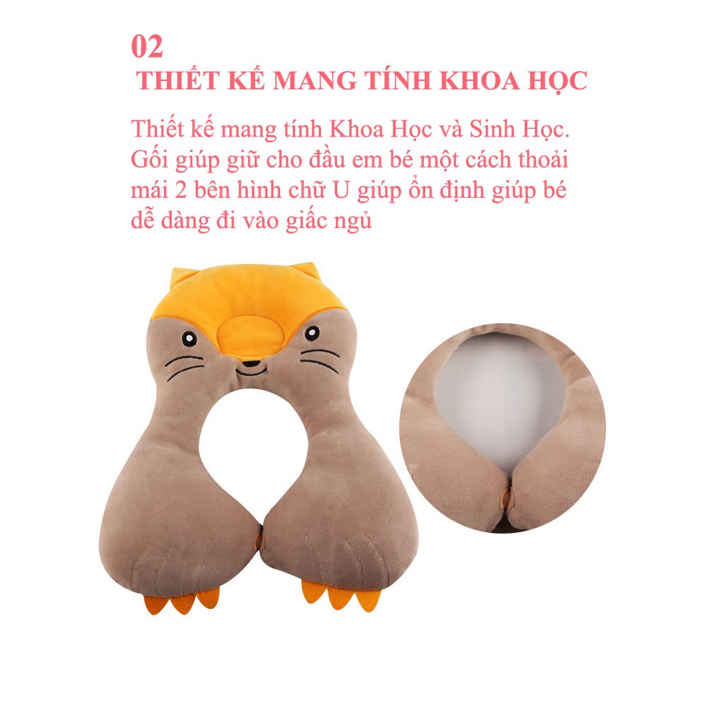 Gối kê cổ tựa đầu hình chữ U cho bé