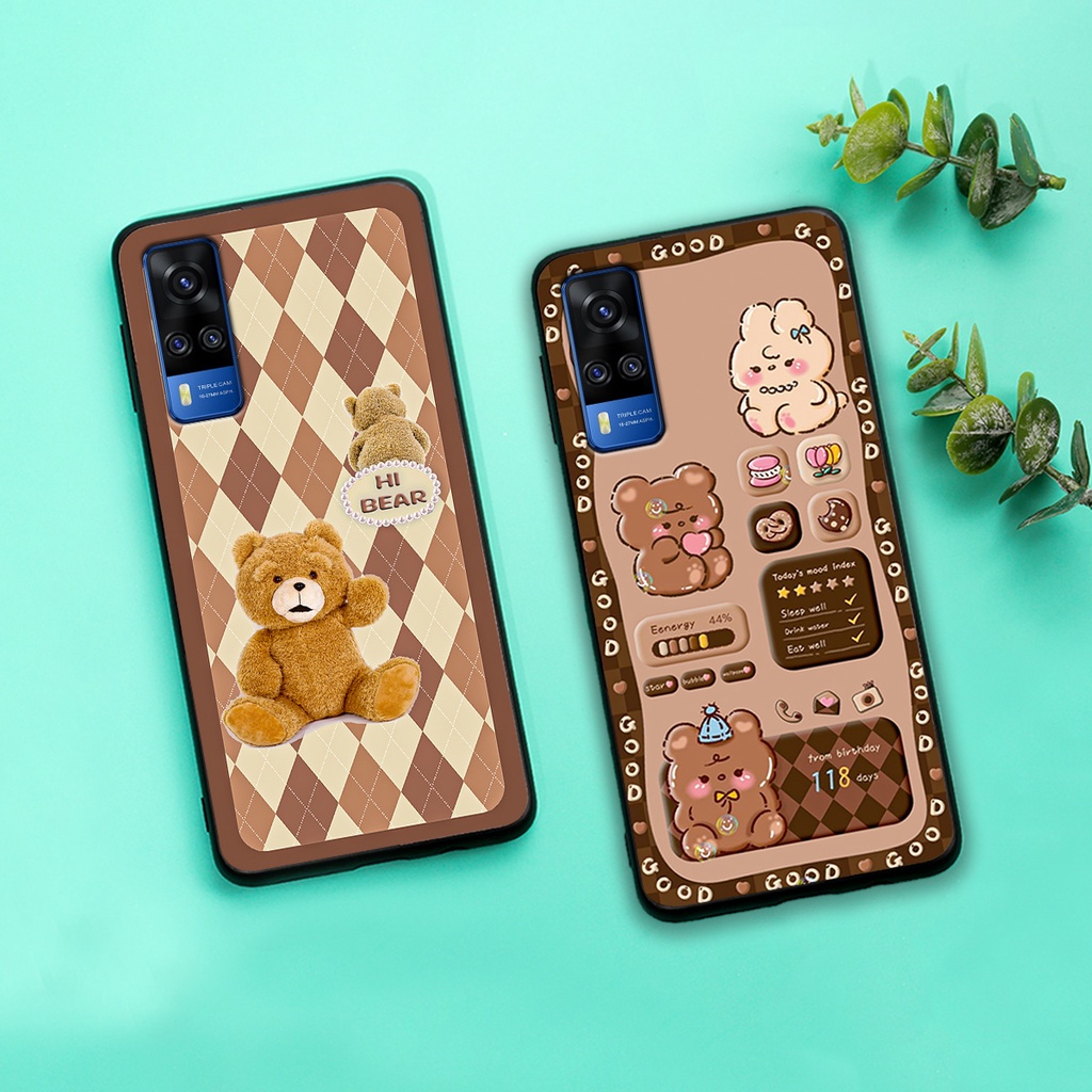 Ốp lưng Vivo Y51 2020 - Vivo Y53s - Vivo Y72 5G in hình gấu bear dễ thương, bền đẹp
