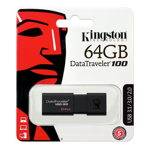 USB Kingston DT100G3 USB 3.0 16Gb, 32Gb. 64Gb, 128Gb, 256Gb - Hàng chính hãng