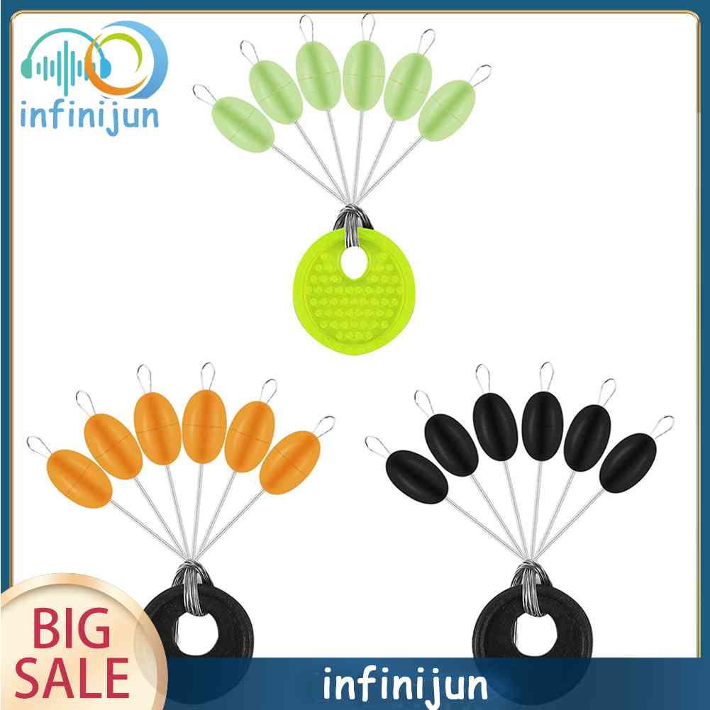 Set 60 / 10 Nút Chặn Mồi Câu Cá Bằng Silicone Hình Hạt Đậu