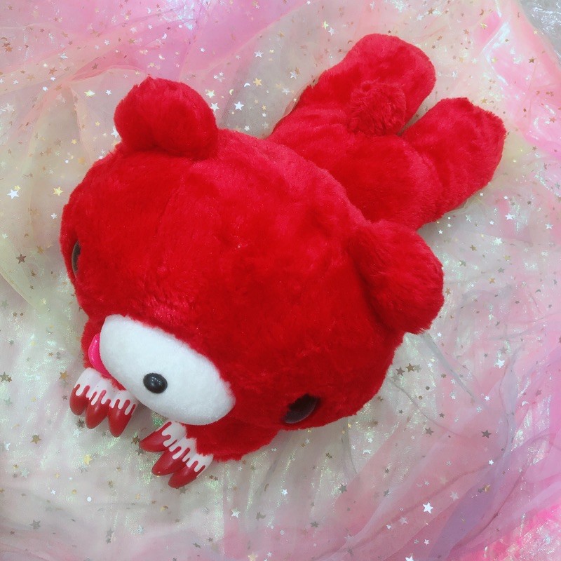 [ CÓ SẴN ] GẤU BÔNG GLOOMY BEAR XL LICKY RED LAYING DOWN CGP-222