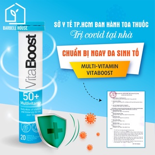   TOP 1  Viên sủi Vitamin tổng hợp Vitaboost 50+ Multivitamin - tăng đề kháng cơ thể khoẻ mạnh 20v Holland & Barrett 