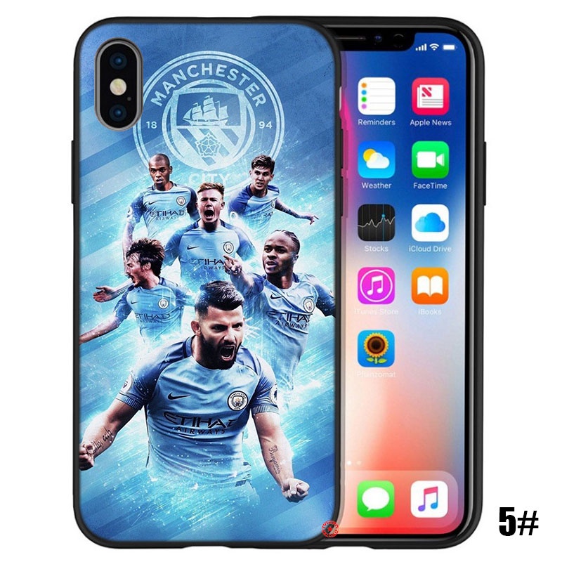 Ốp điện thoại silicon dẻo in logo Manchester City cho IPHONE XS MAX XR 10 X 5 5S 6 6S 7 8 PLUS SFI59
