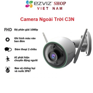 Camera Ngoài Trời EZVIZ C3N 2MP 1080P công nghệ AI thông minh - Có mầu ban đêm