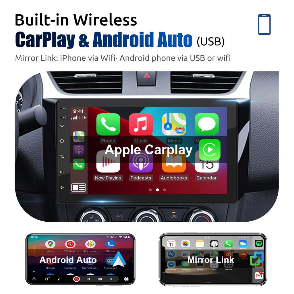 ESSGOO Màn hình ô tô Android 2 Din 7/9/10 inch 2+32G 4+32G Trình phát xe hơi với Carplay WIFI GPS MP5 Màn hình IPS Và 36 DSP