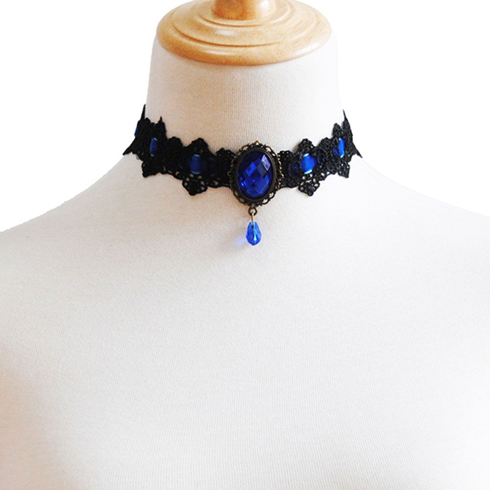 Epoch Vòng Cổ Choker Ren Nhiều Màu Phong Cách Gothic Quyến Rũ Cho Nữ