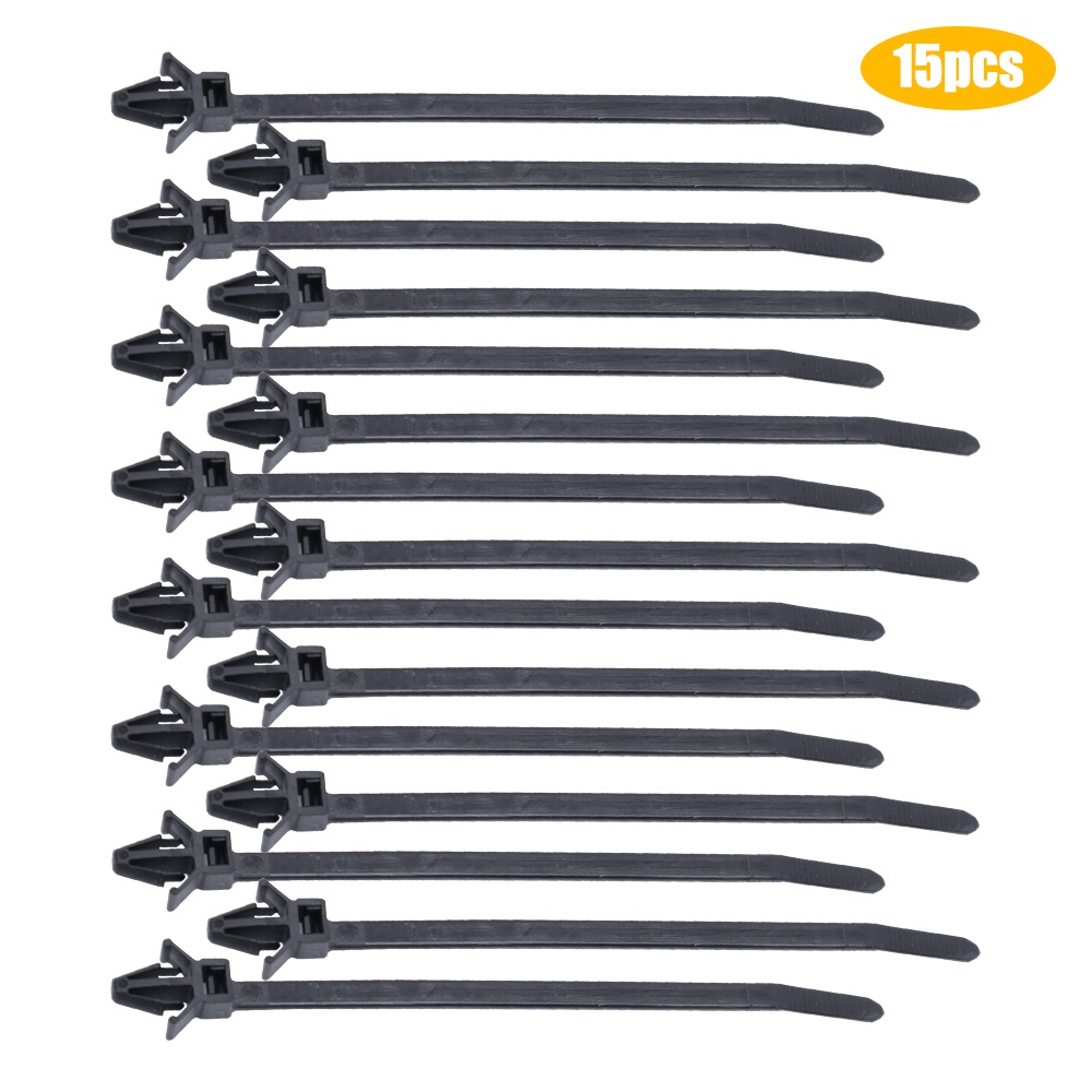 Set 15 Dây Buộc Cố Định Ống Xe Hơi Màu Đen Tiện Dụng