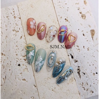 Set 10 charm kim loại mới trang trí mong